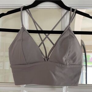 NWOT. Lululemon gray sports bra.